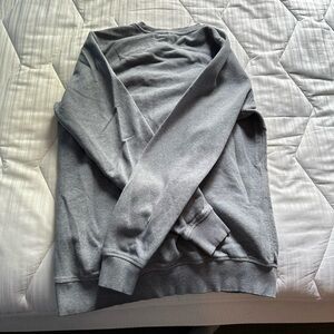 Grey gym shark sweatshirt